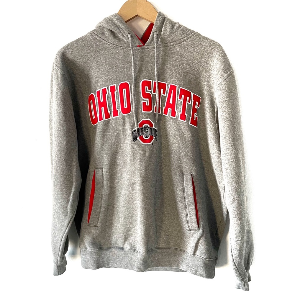 Gray Ohio State Hoodie